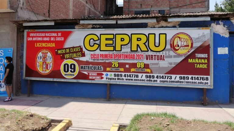 Valla de publicidad en Av. La Cultura - Cachimayo Cusco